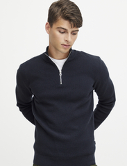 Casual Friday - CFKarlo 0092 half zipper knit - mænd - anthracite black - 3