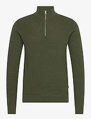 Casual Friday - CFKarlo 0092 half zipper knit - menn - rifle green - 0