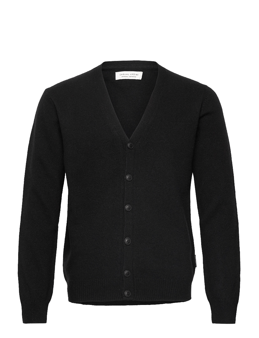 Casual Friday - CFKARL LAMBSWOOL CARDIGAN - kardiganid - anthracite black - 0