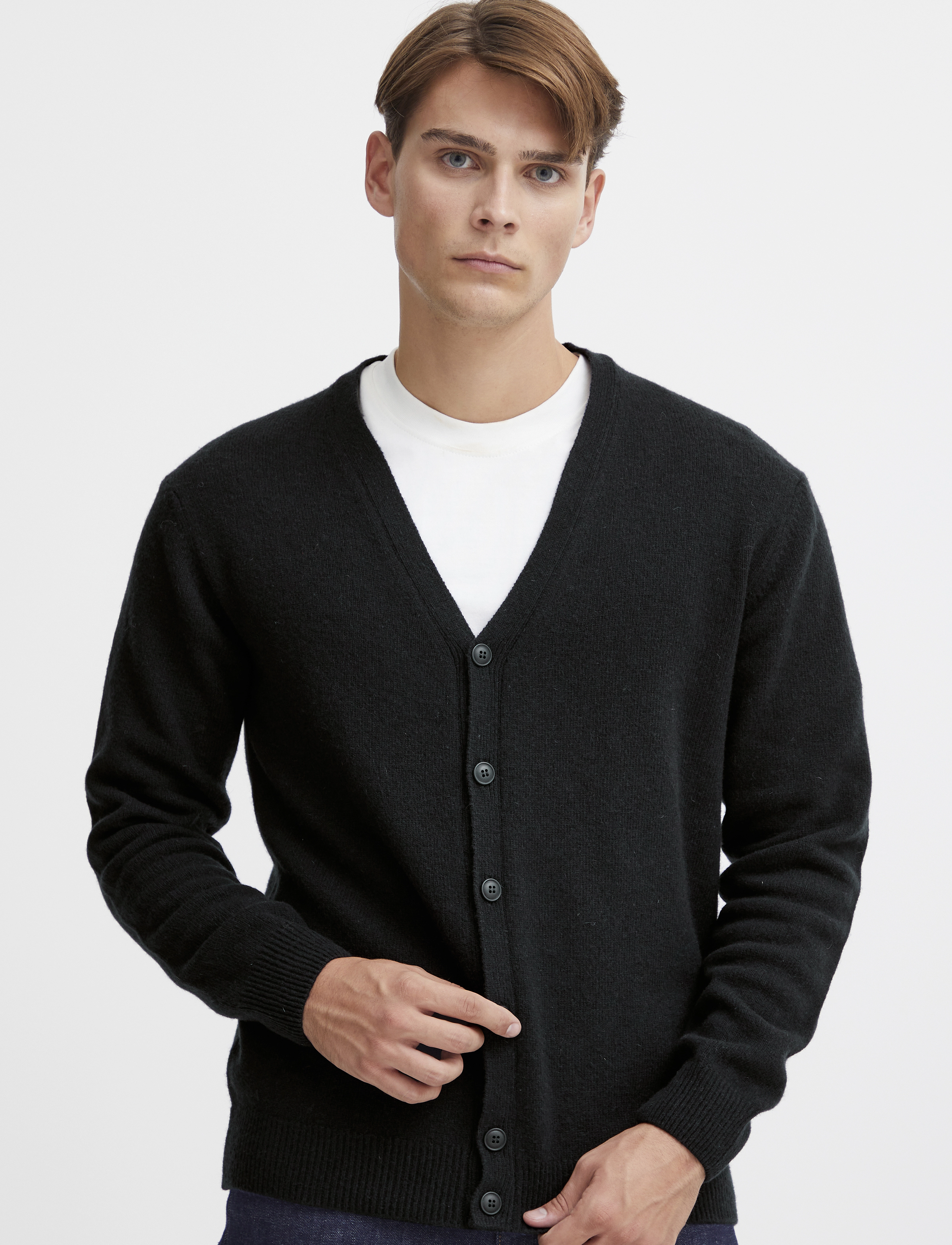 Casual Friday - CFKARL LAMBSWOOL CARDIGAN - dark navy - 3