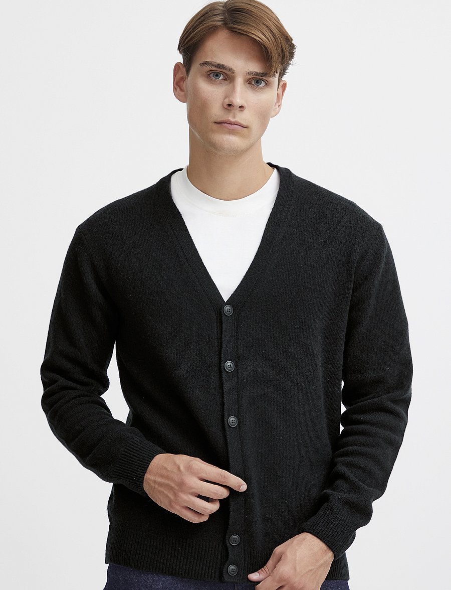 Casual Friday - CFKARL LAMBSWOOL CARDIGAN - koftor - dark navy - 3