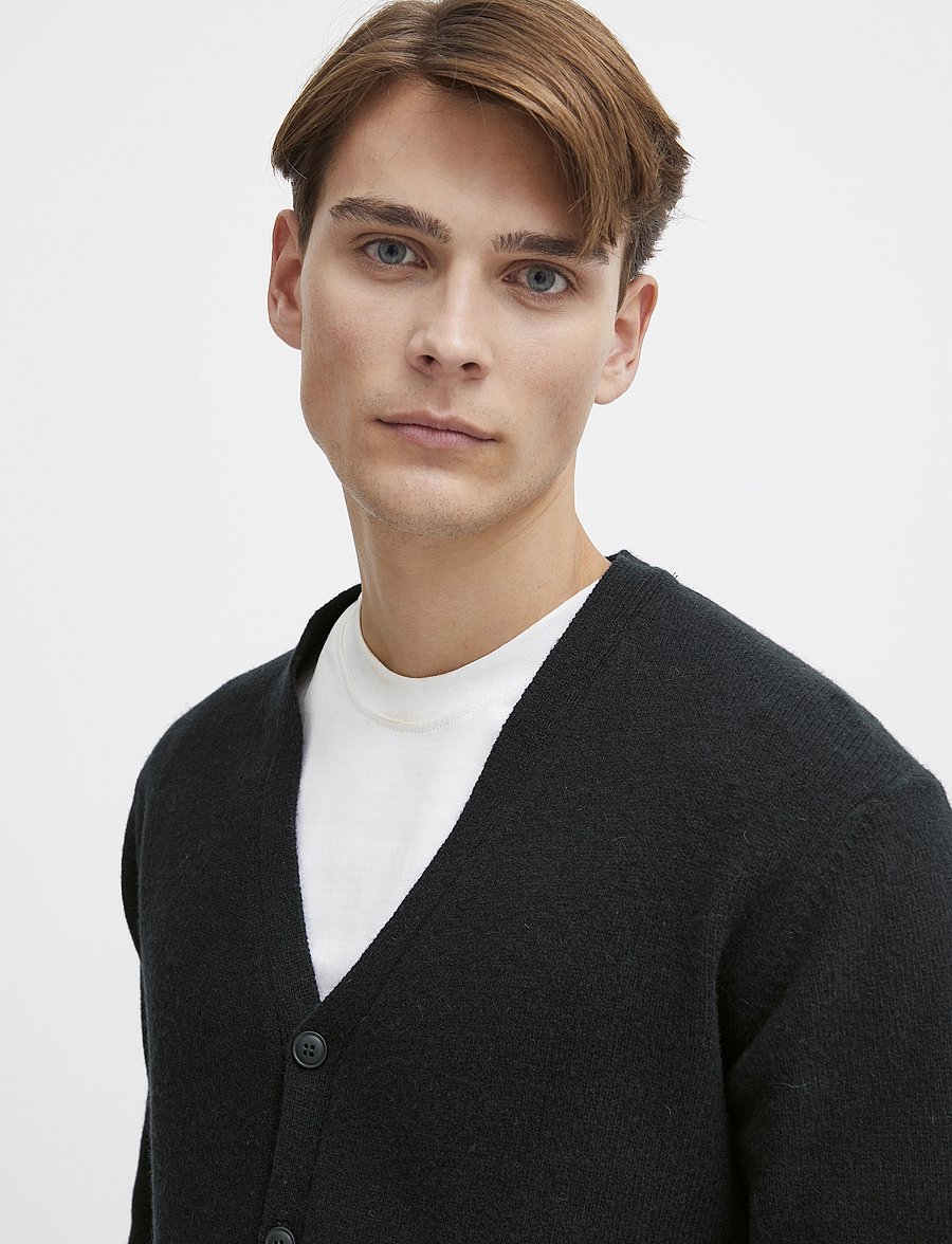 Casual Friday - CFKARL LAMBSWOOL CARDIGAN - koftor - dark navy - 5