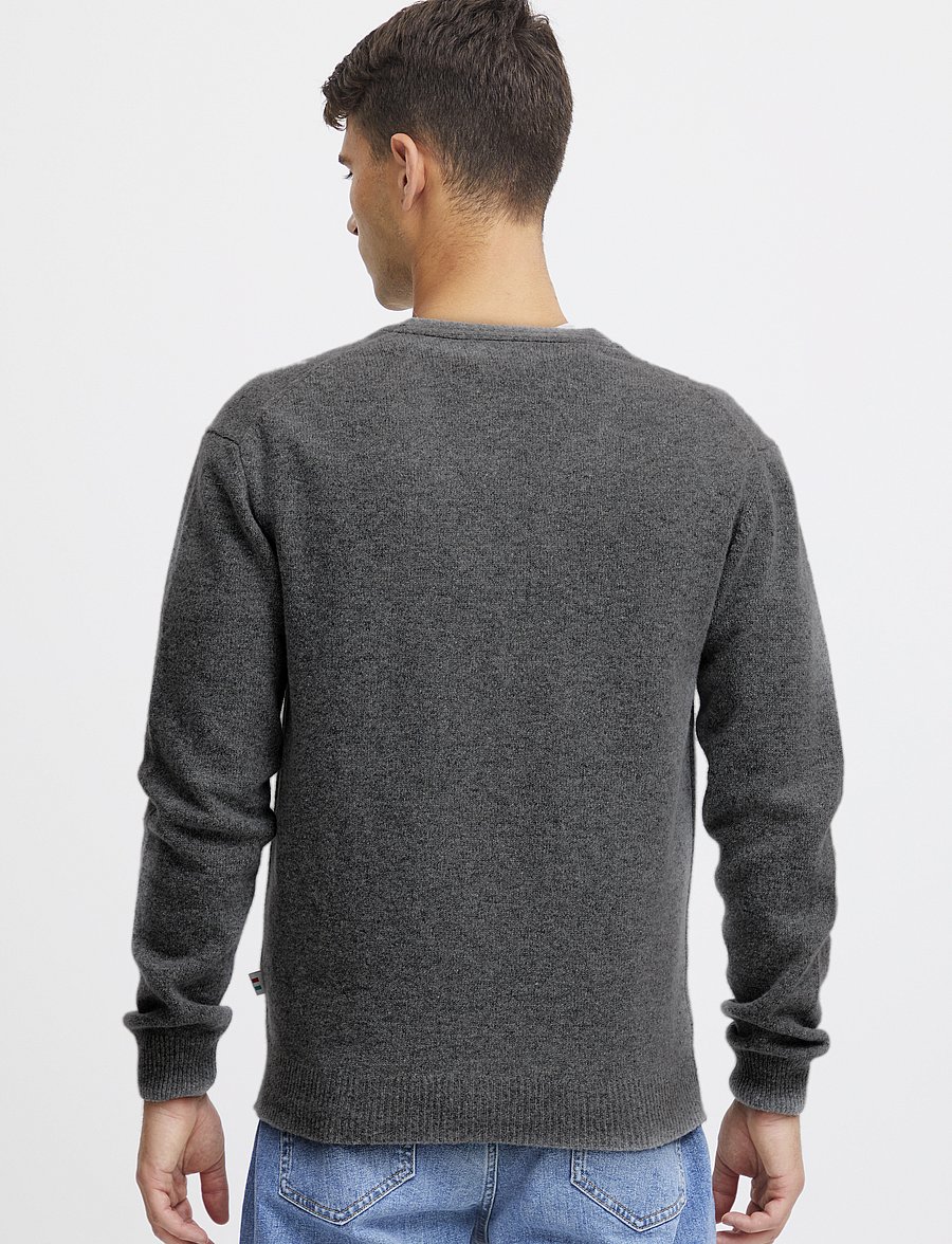 Casual Friday - CFKARL LAMBSWOOL CARDIGAN - kardiganid - pewter mix - 4