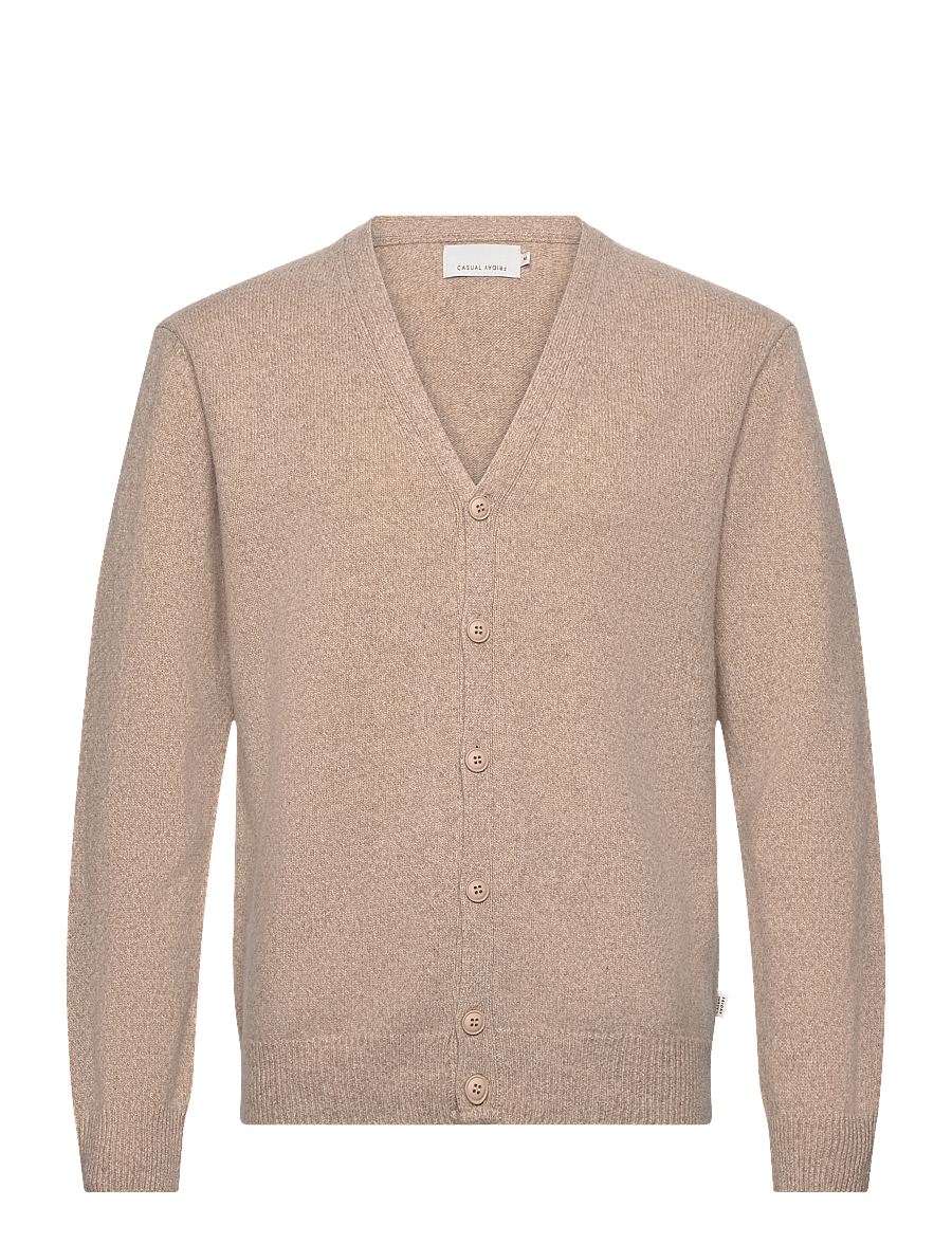 Casual Friday - CFKARL LAMBSWOOL CARDIGAN - koftor - silver mink melange - 1