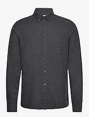 Casual Friday - CFAnton LS BD shirt - laveste priser - dark navy melange - 0