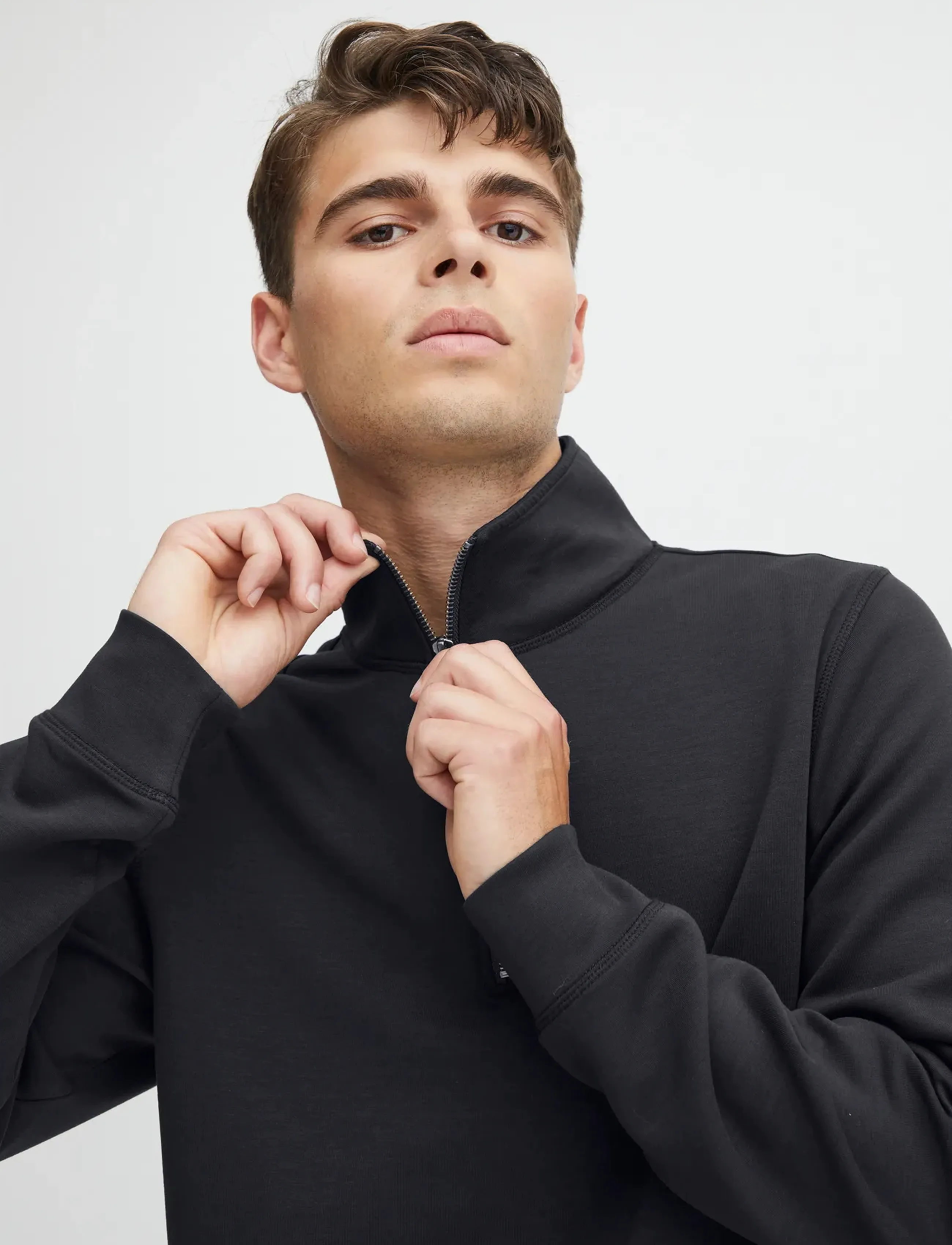 Casual Friday - CFSEBASTIAN 0096 HALFZIP SWEAT - kollektioner - dark navy - 5
