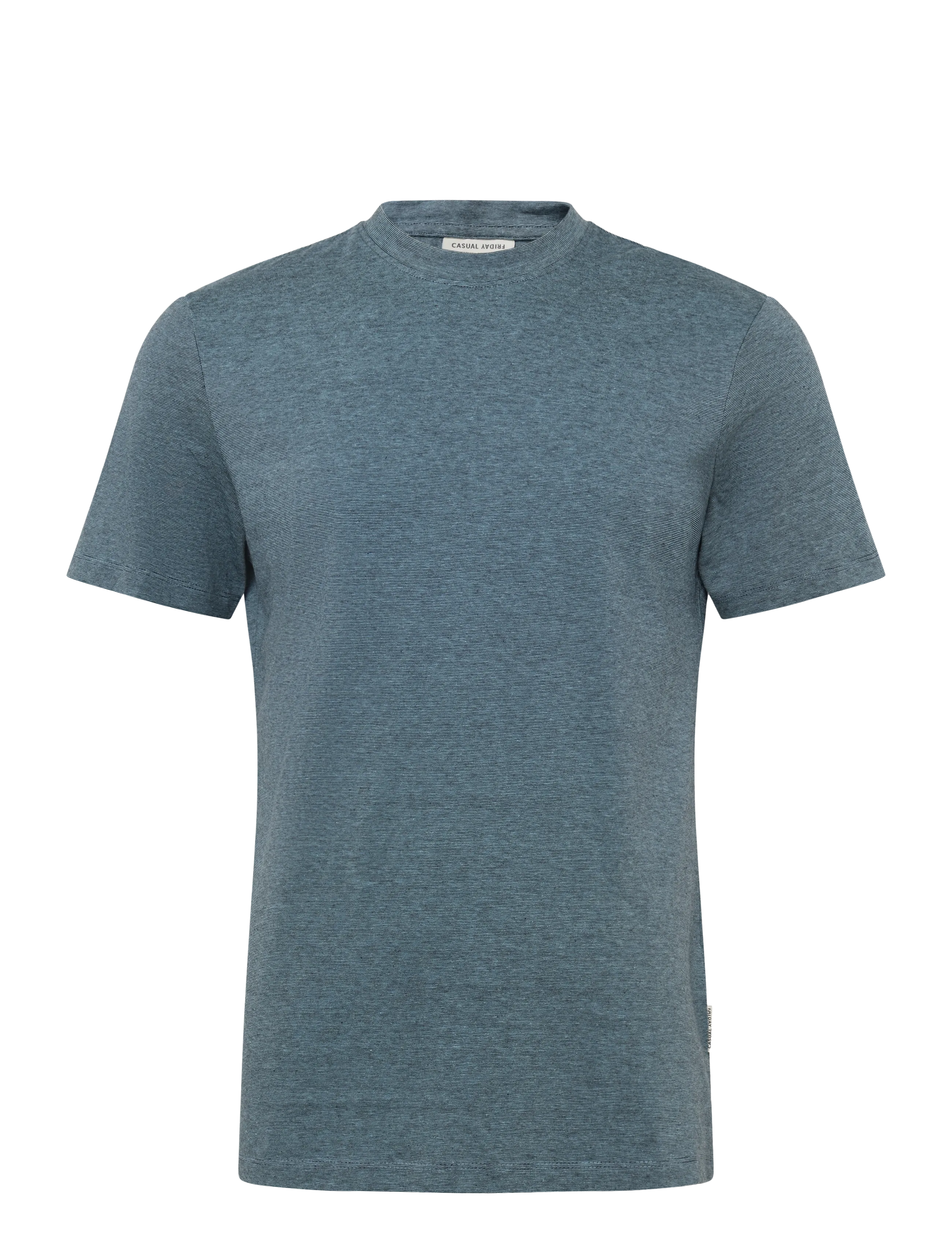 Casual Friday Cfthor Micro Striped Tee, Mænd, Mikro Stribet T-Shirt, Blå, Str: XXL