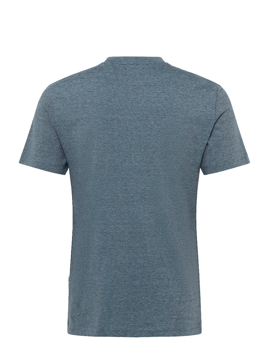 Casual Friday - CFTHOR MICRO STRIPED TEE - kortærmede t-shirts - dusk blue - 1