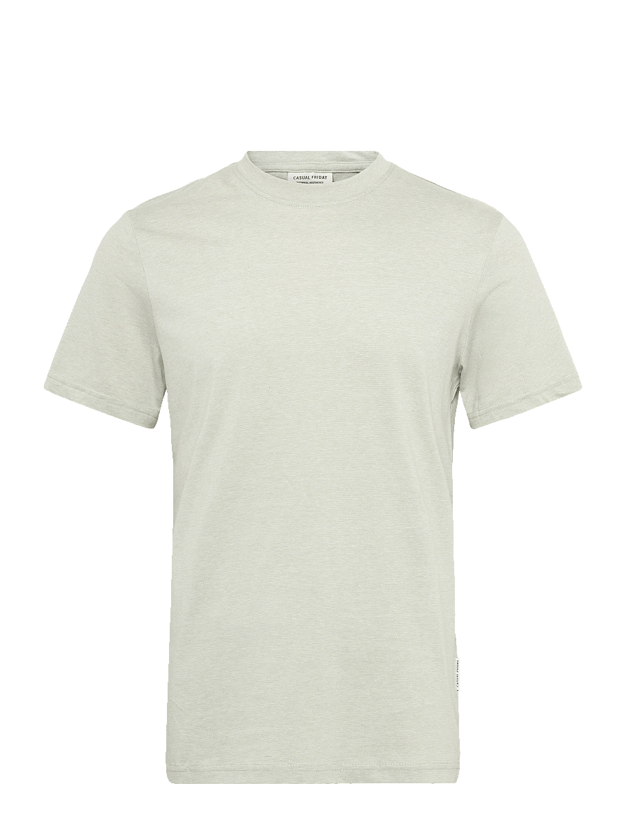 Casual Friday - CFTHOR MICRO STRIPED TEE - kurzärmelige t-shirts - tea - 0