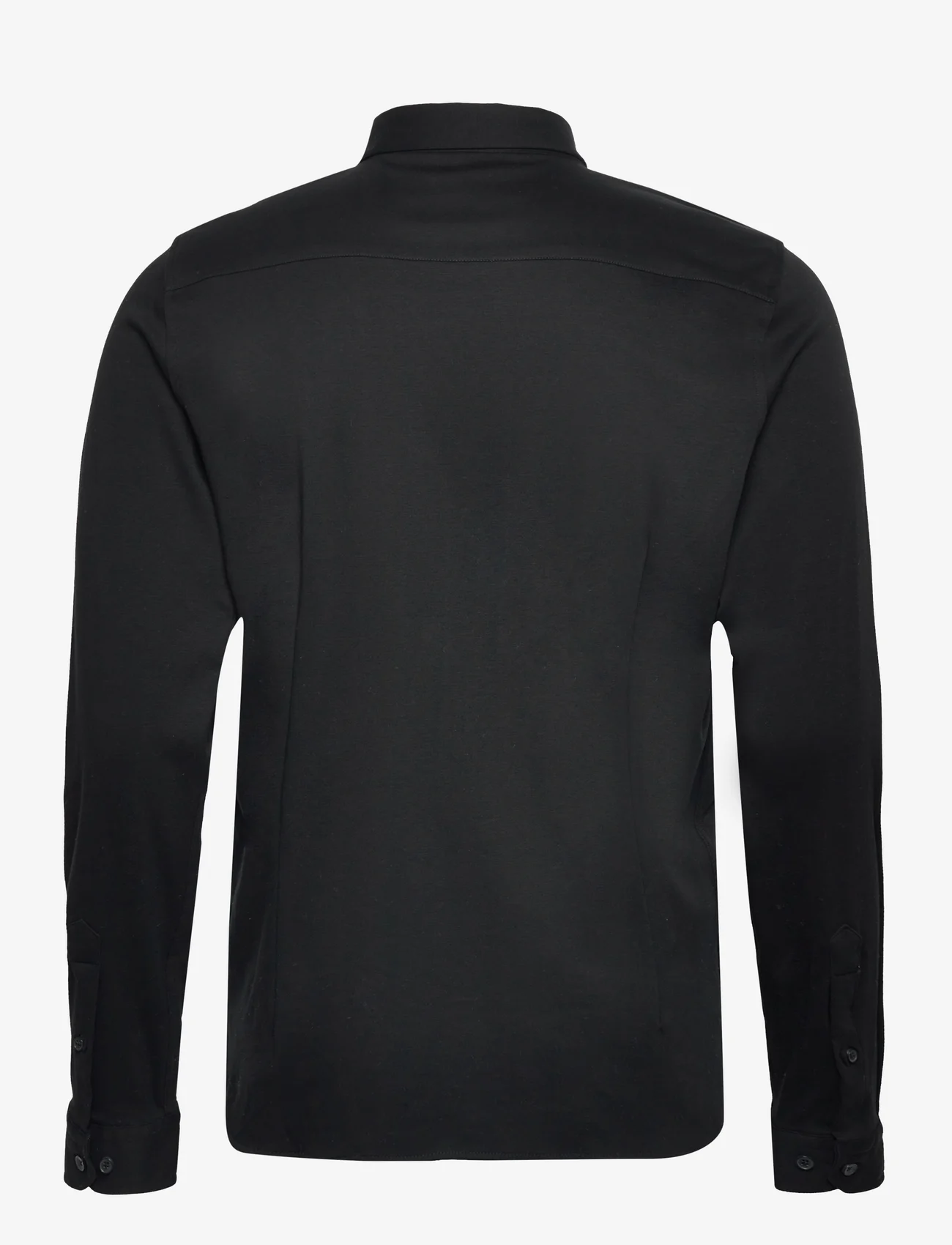 Casual Friday - CFARTHUR LS BU jersey shirt - casual skjorter - black beauty - 1