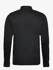 Casual Friday - CFARTHUR LS BU jersey shirt - avslappede skjorter - black beauty - 1