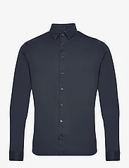 Casual Friday - CFARTHUR LS BU jersey shirt - casual skjorter - dark navy - 0