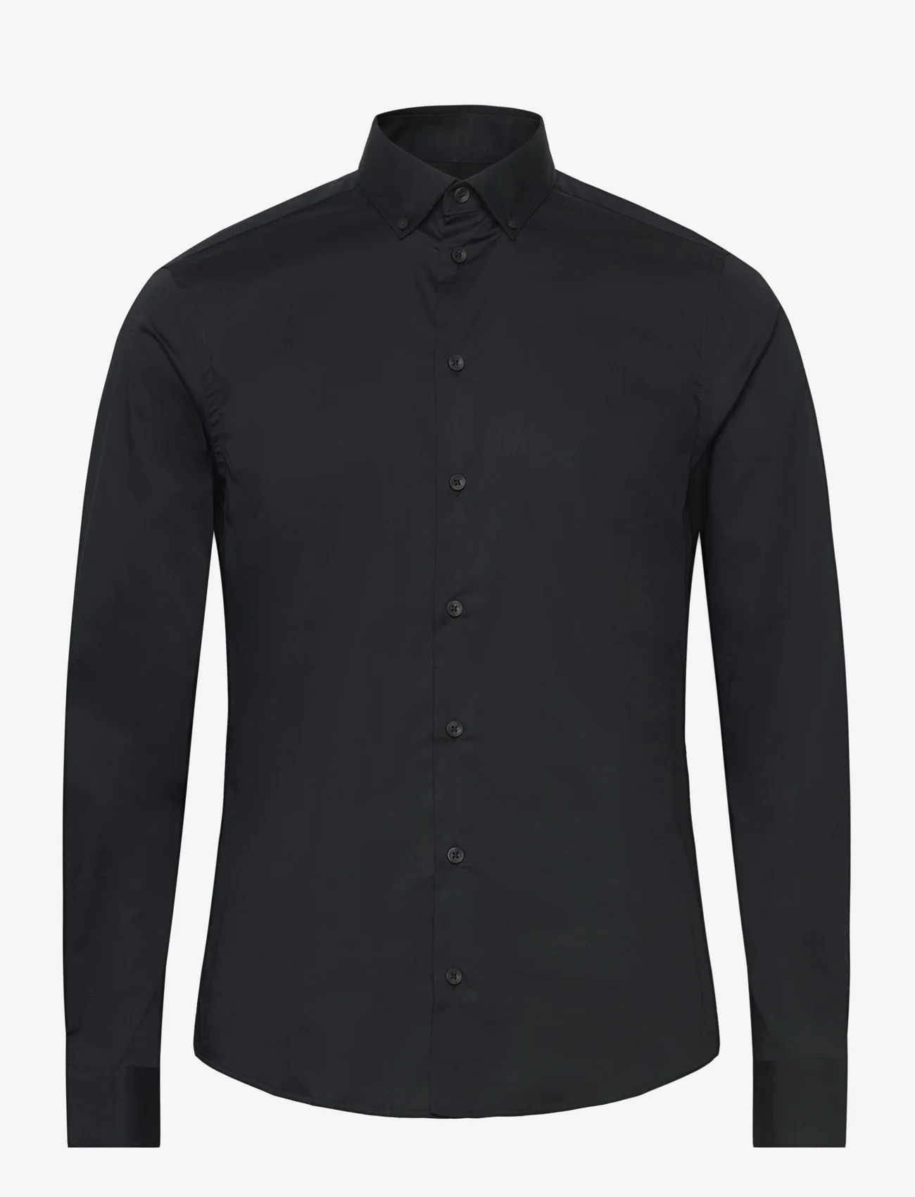 Casual Friday - CFALTO LS BD formal shirt - laveste priser - anthracite black - 0
