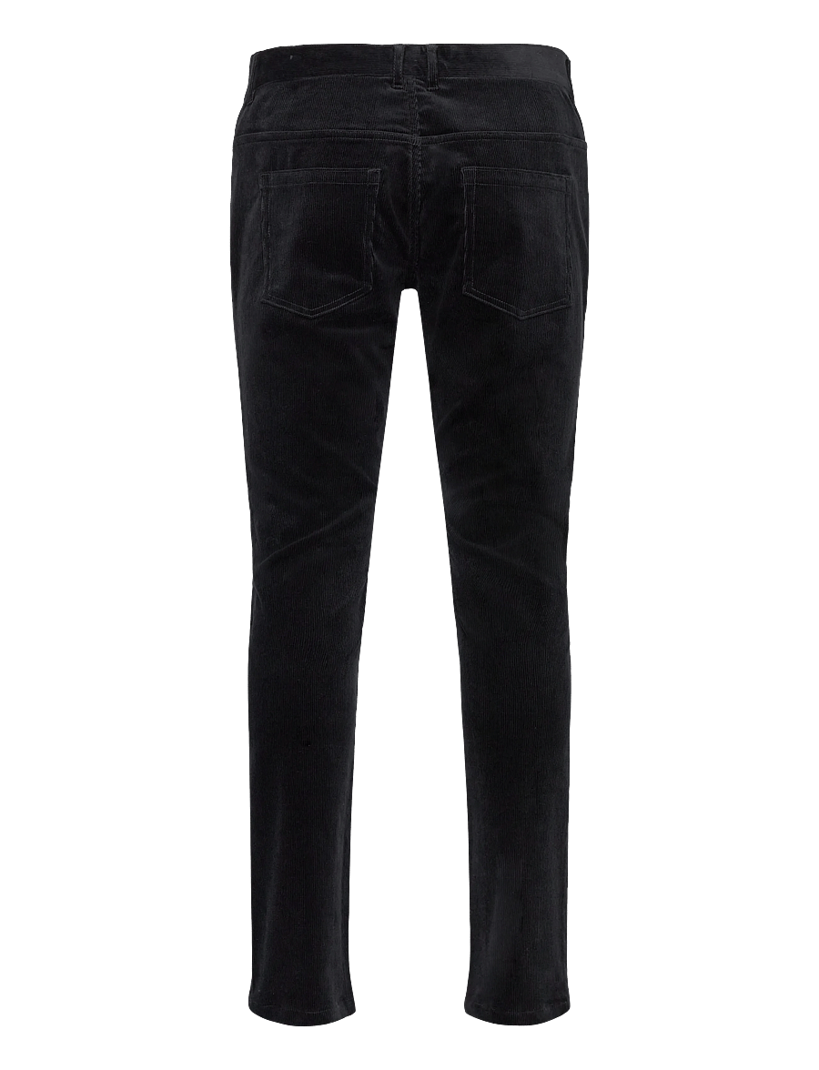 Casual Friday - CFRY 14 wales corduroy pants - freizeithosen - black beauty - 1