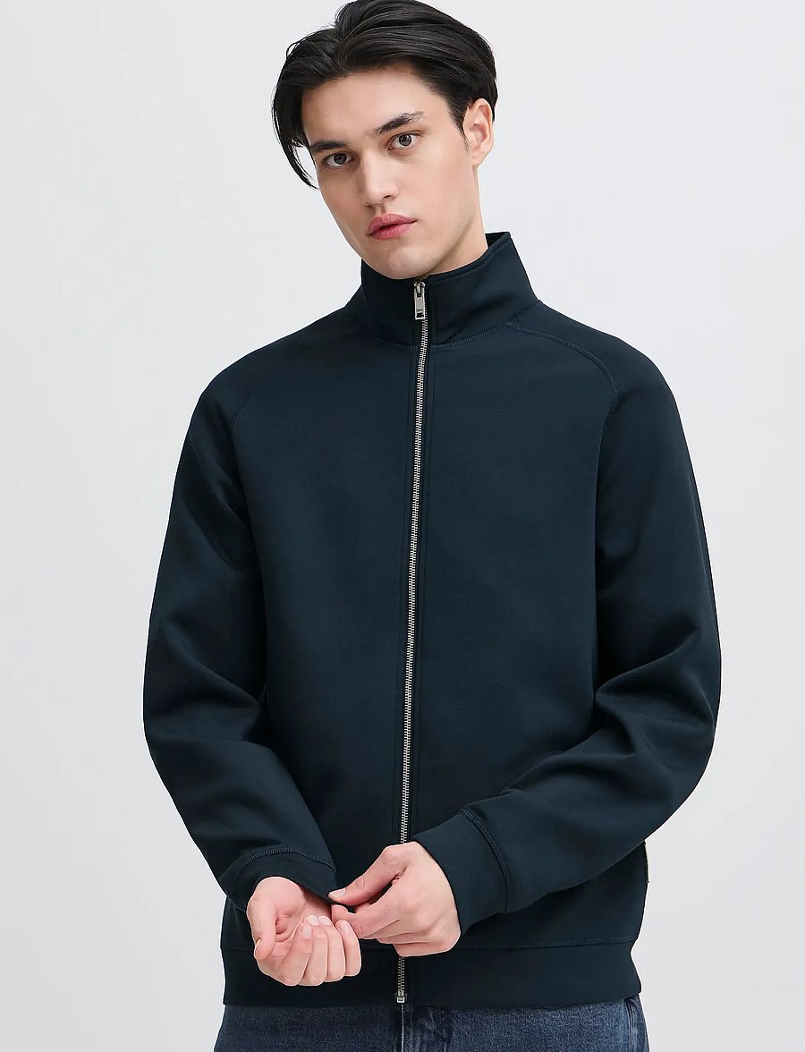 Casual Friday - CFSIGURD 0096 ZIPTHROUGH SWEA - collections - dark navy - 3
