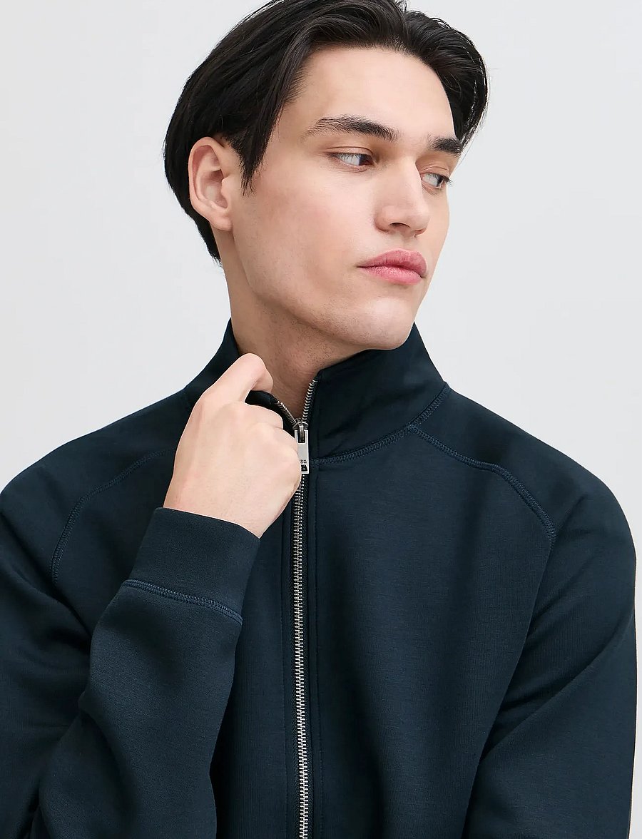 Casual Friday - CFSIGURD 0096 ZIPTHROUGH SWEA - collections - dark navy - 5