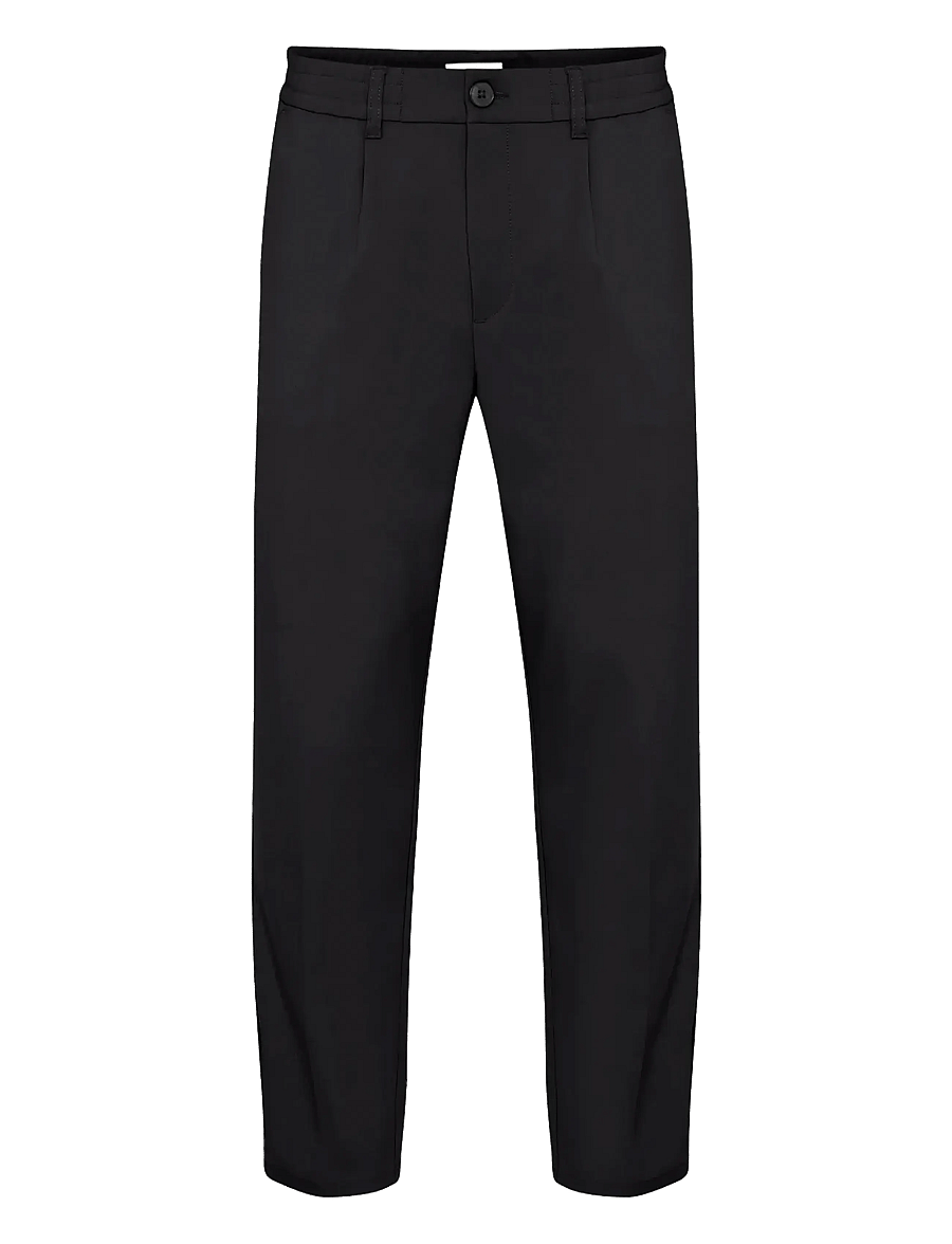 Casual Friday - CFMARC performance pants with pleat - casual bukser - black beauty - 1
