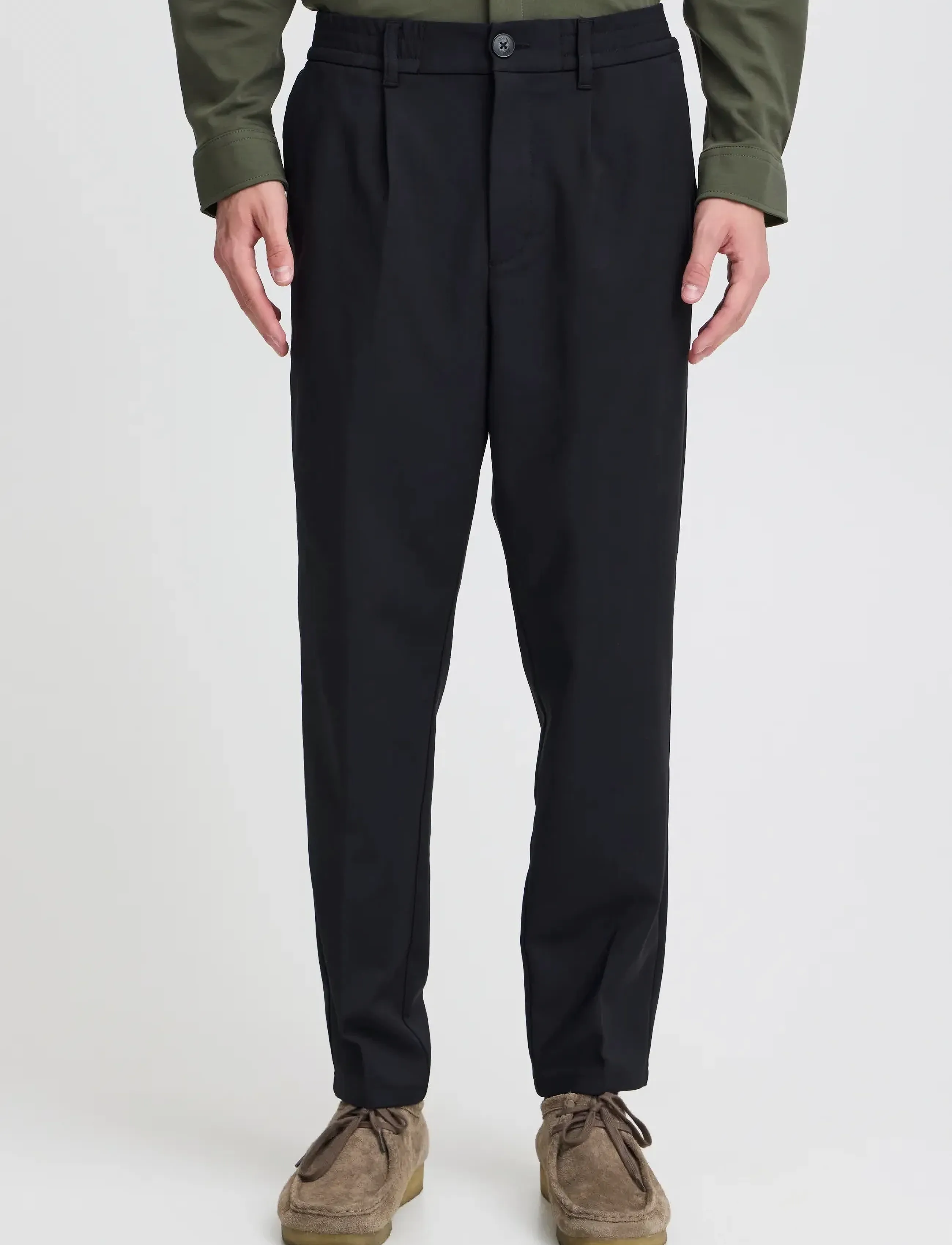 Casual Friday - CFMARC performance pants with pleat - herren - black beauty - 3