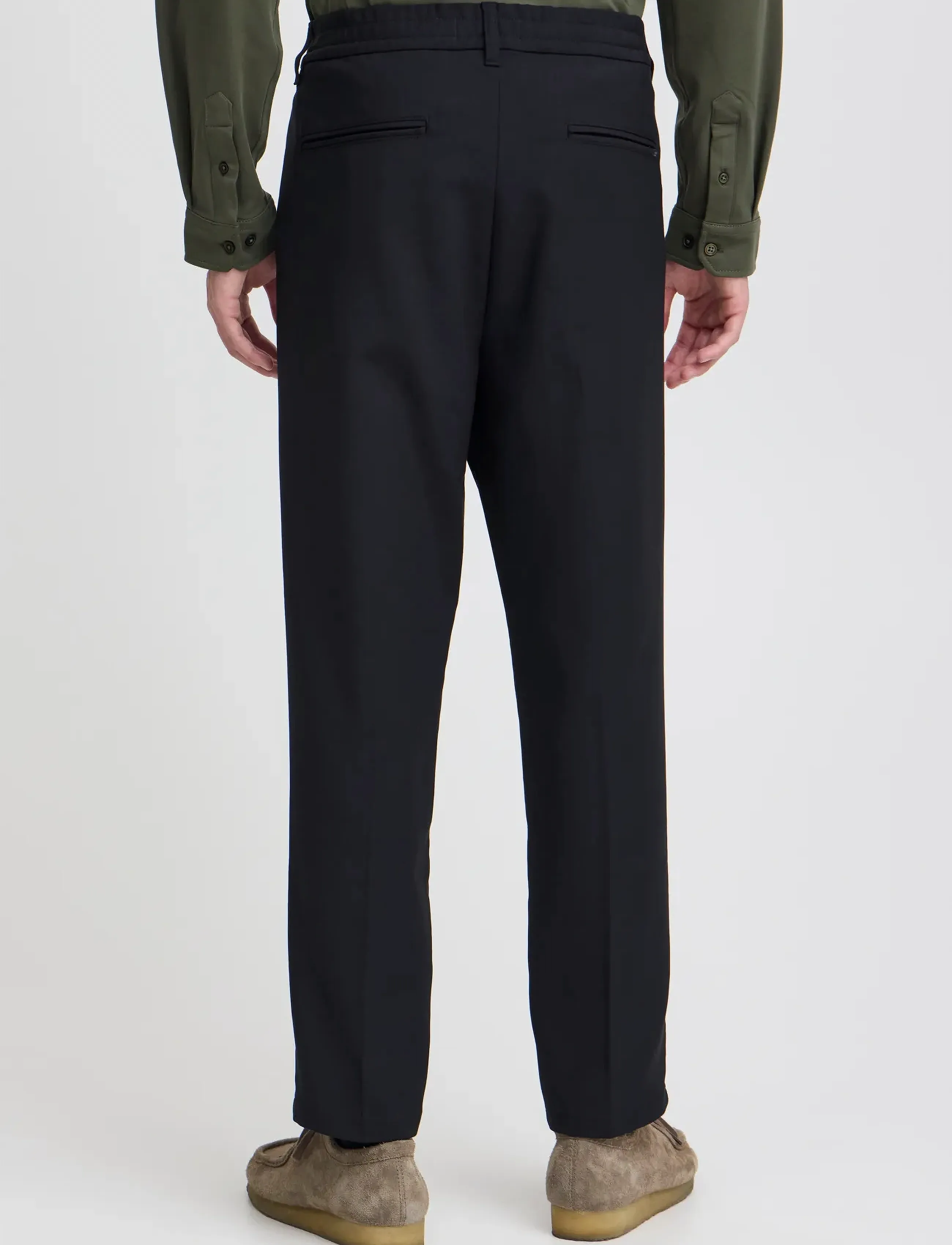 Casual Friday - CFMARC performance pants with pleat - herren - black beauty - 4