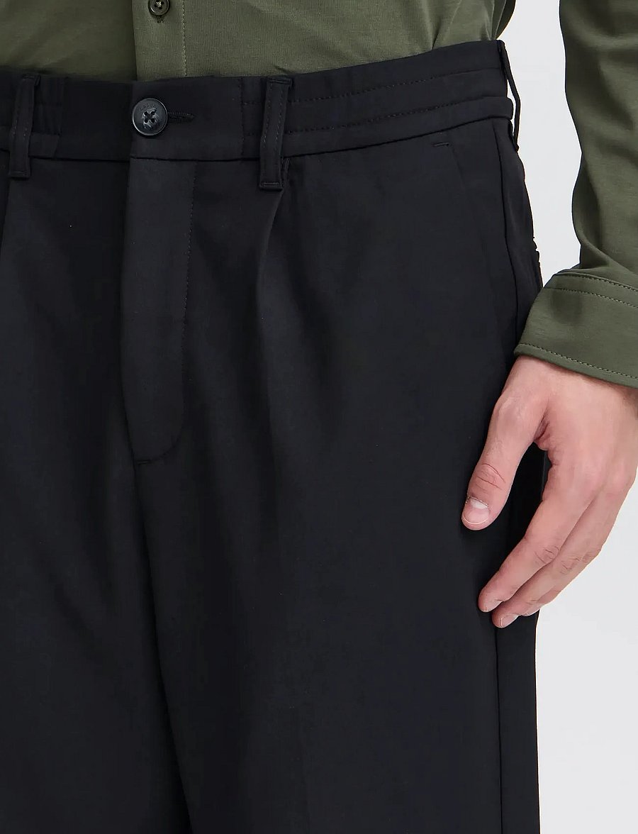 Casual Friday - CFMARC performance pants with pleat - casual bukser - black beauty - 5