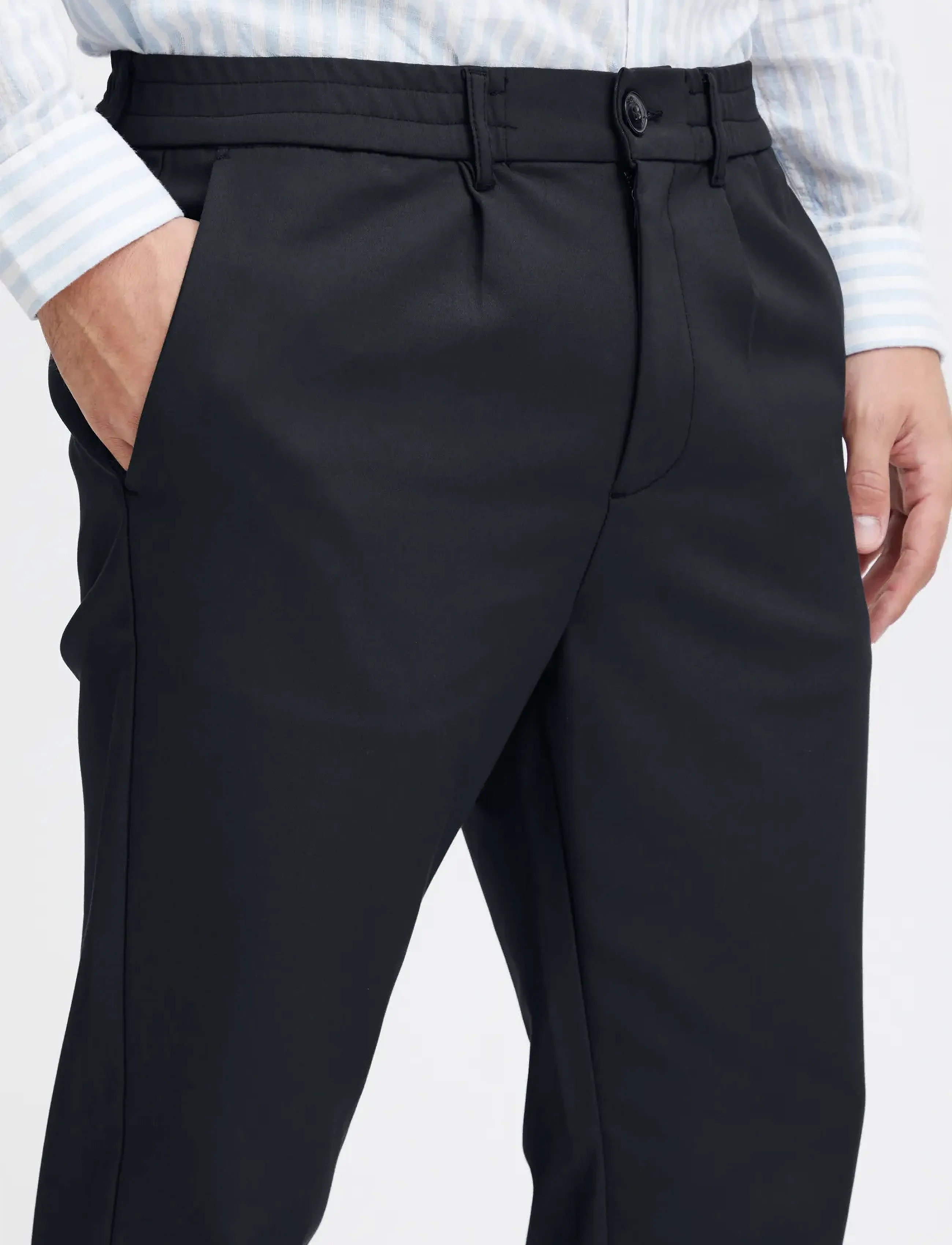 Casual Friday - CFMARC performance pants with pleat - casual bukser - dark navy - 5