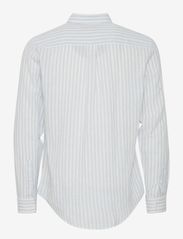Casual Friday - CFAnton LS BD striped linen mix shi - linen shirts - chambray blue - 1