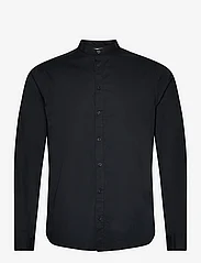 Casual Friday - CFAnton LS CC stretch shirt - alhaisimmat hinnat - black - 0