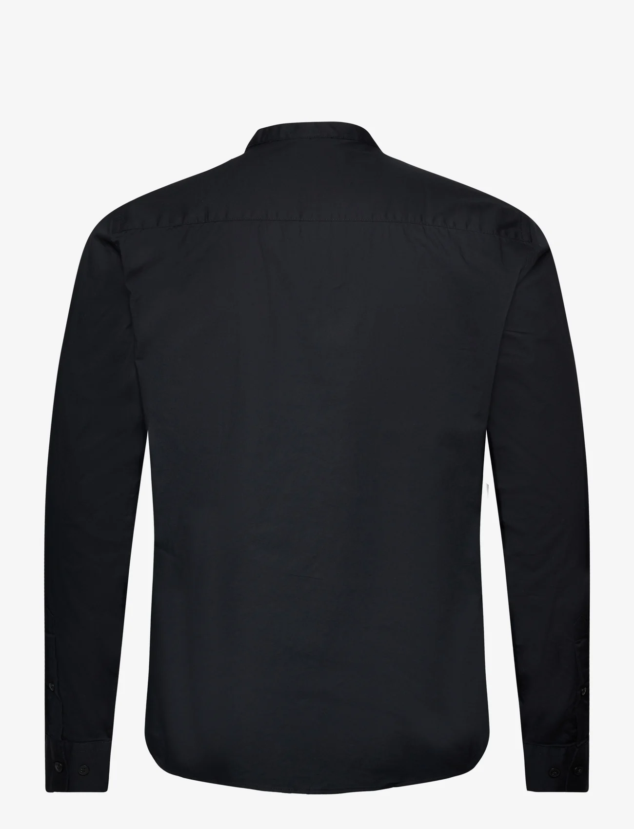Casual Friday - CFAnton LS CC stretch shirt - laveste priser - black - 1