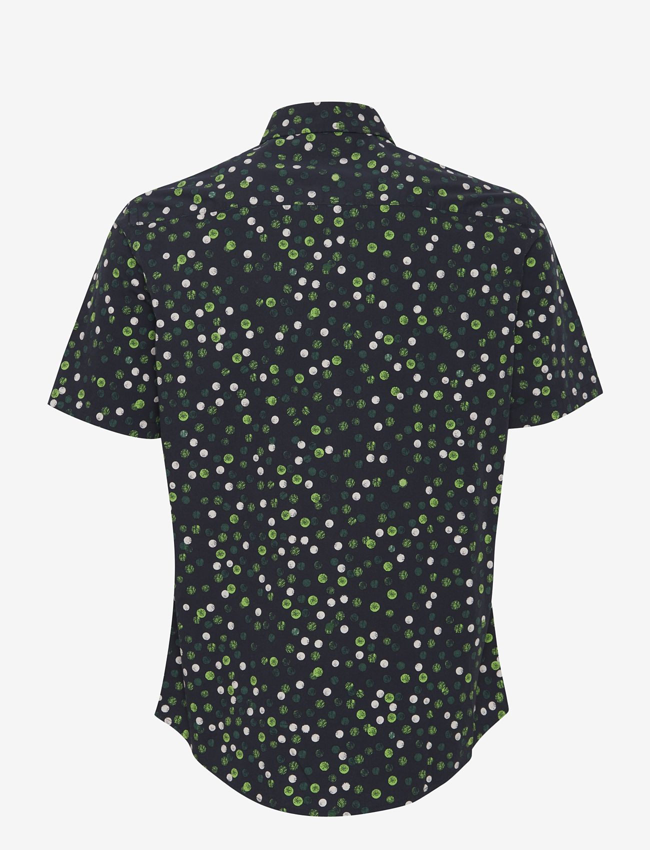 Casual Friday - CFAnton LS AOP dot shirt - laveste priser - dark navy - 1