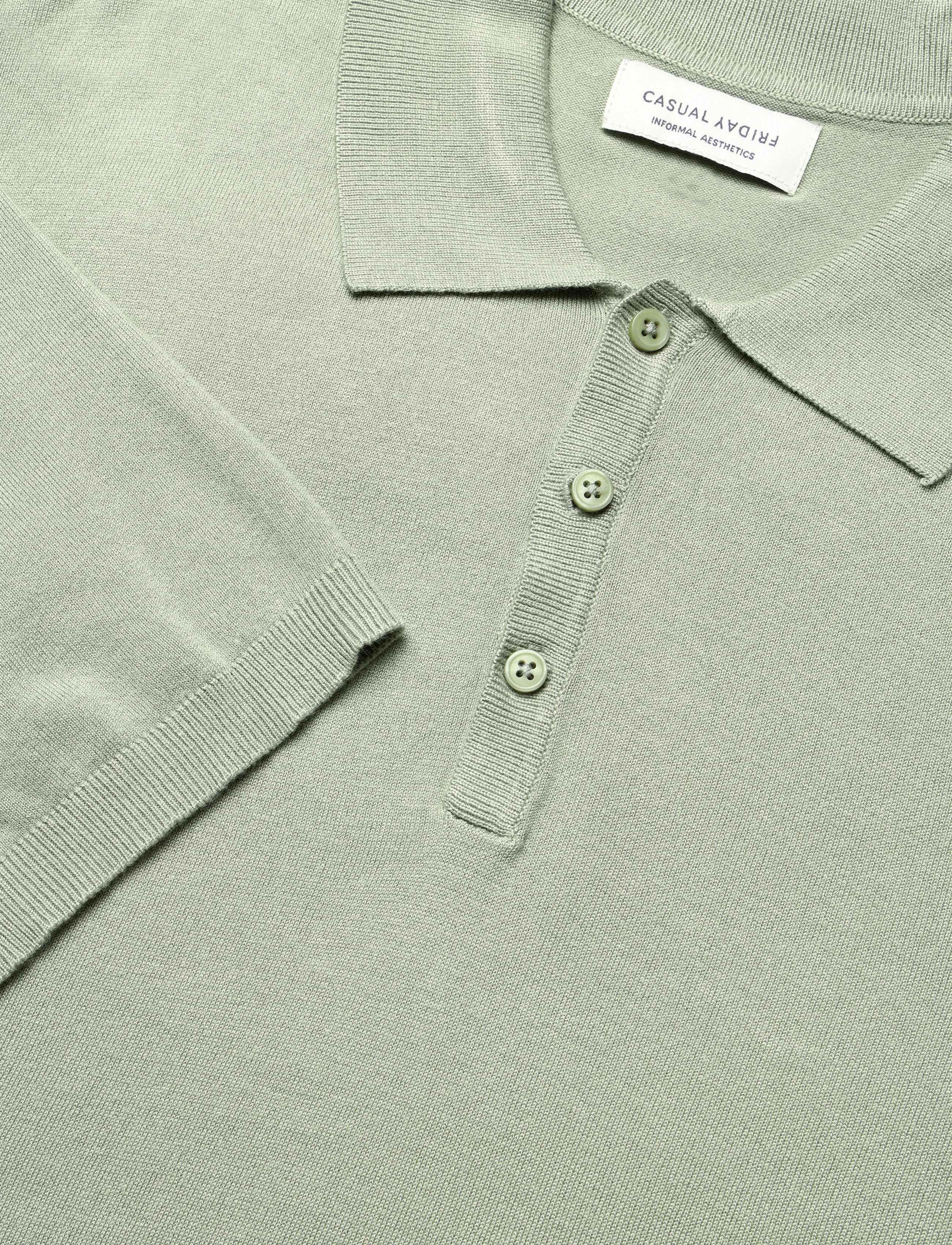 Casual Friday - CFKARLO SS polo knit - tea - 2