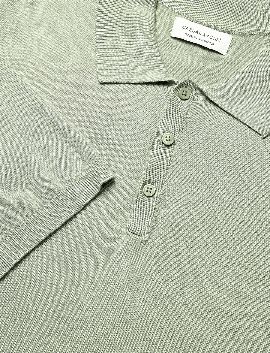 Casual Friday - CFKARLO SS polo knit - tea - 2