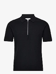 Casual Friday - CFKarl SS structured polo knit - miesten - dark navy - 0