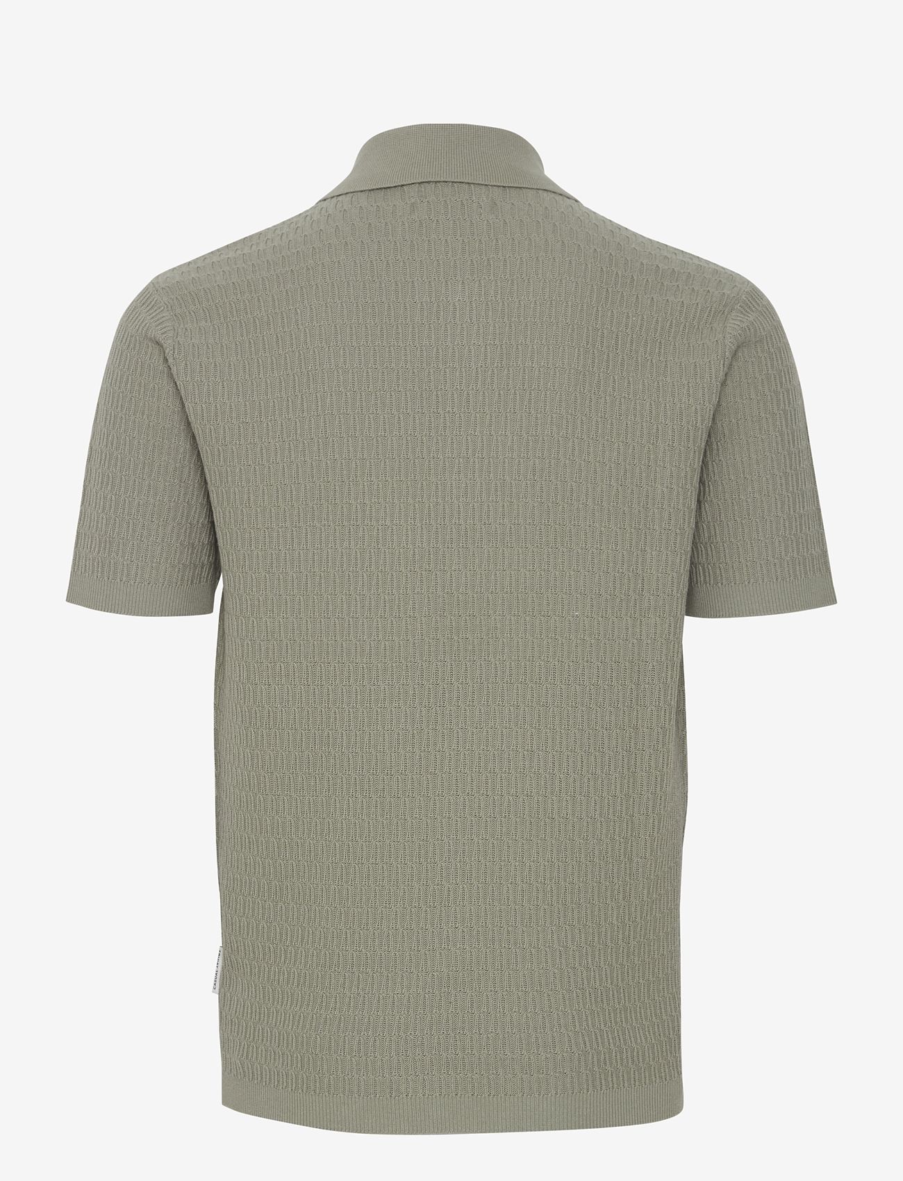 Casual Friday - CFKarl SS structured polo knit - miesten - vetiver - 1