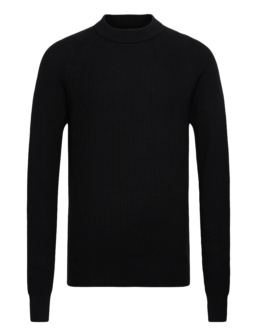 Casual Friday - CFKRISTIAN RAGLAN RIB CREW NEC - round necks - dark navy - 0
