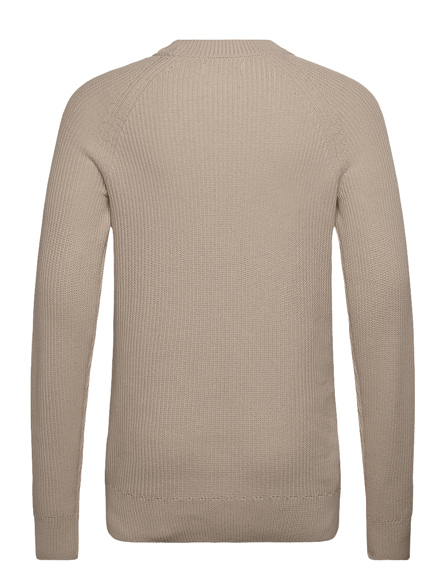 Casual Friday - CFKRISTIAN RAGLAN RIB CREW NEC - round necks - pumice stone - 1