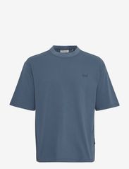 Casual Friday - CFTue relaxed fit tee with chest pr - laagste prijzen - china blue - 0
