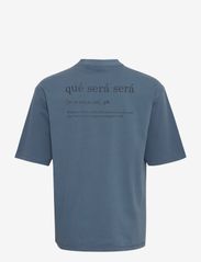 Casual Friday - CFTue relaxed fit tee with chest pr - short-sleeved t-shirts - china blue - 1