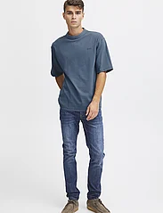 Casual Friday - CFTue relaxed fit tee with chest pr - laagste prijzen - china blue - 2