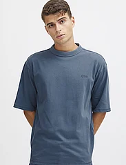 Casual Friday - CFTue relaxed fit tee with chest pr - laagste prijzen - china blue - 3