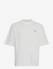 CFTue relaxed fit tee with chest pr - ECRU
