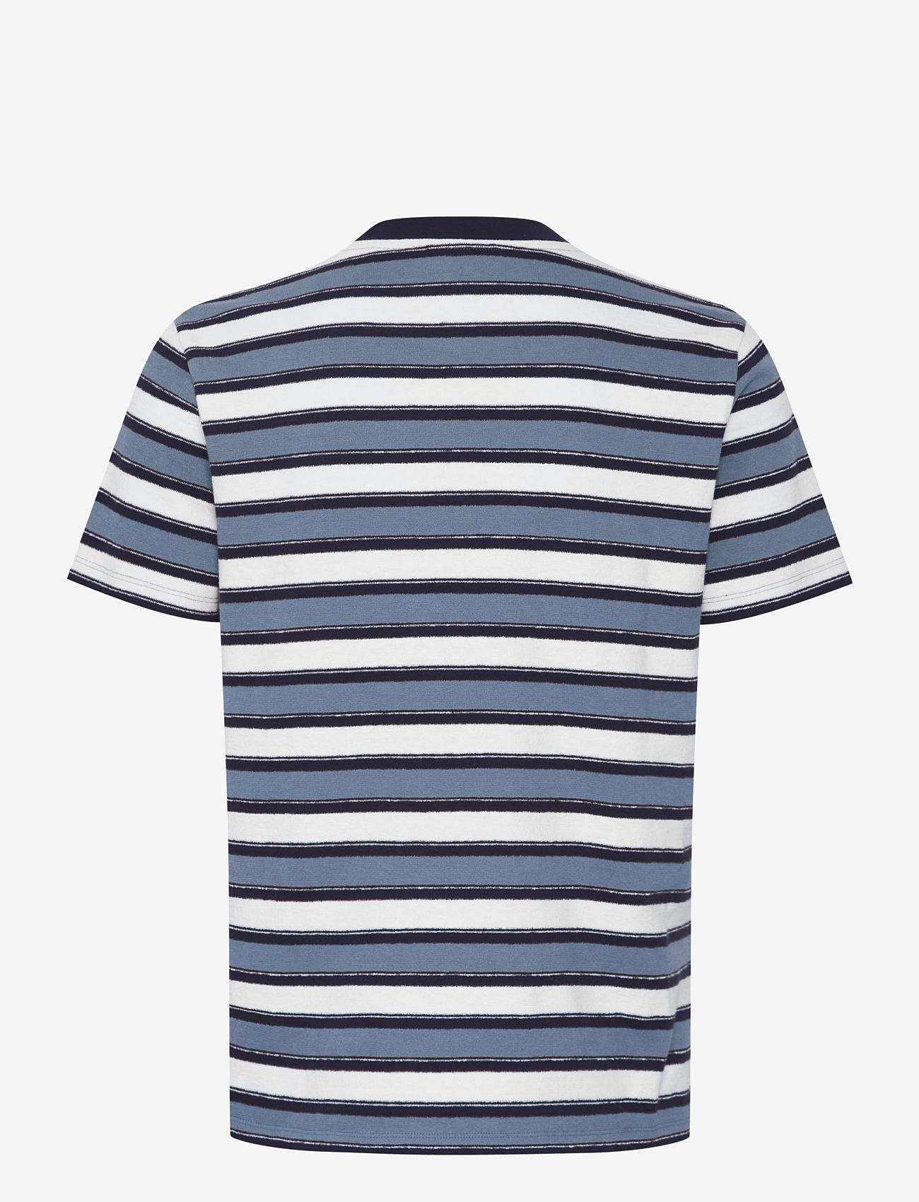 Casual Friday - CFThor terry striped tee - laveste priser - china blue - 1