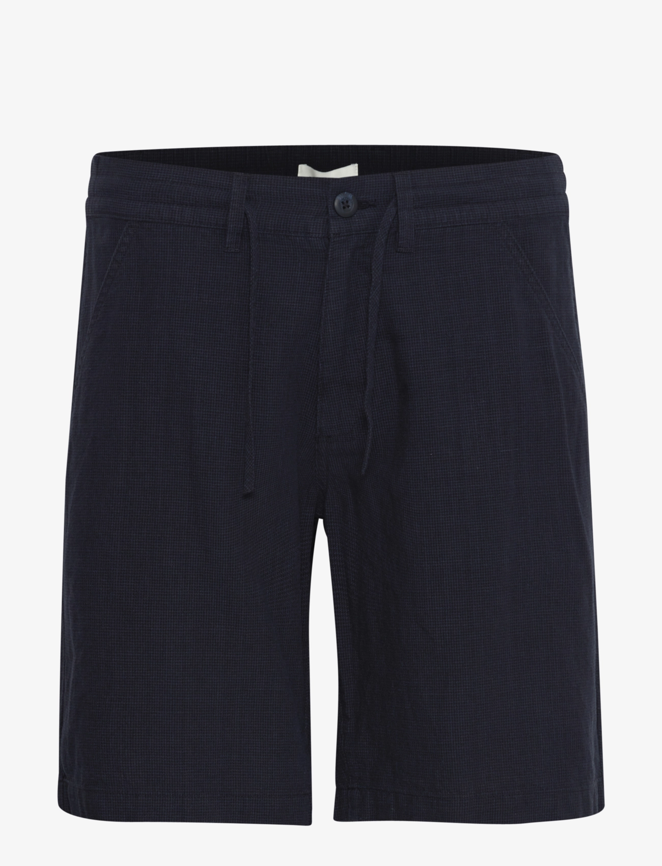 Casual Friday - CFRAND 0113 houndtooth linen shorts - dark navy - 1