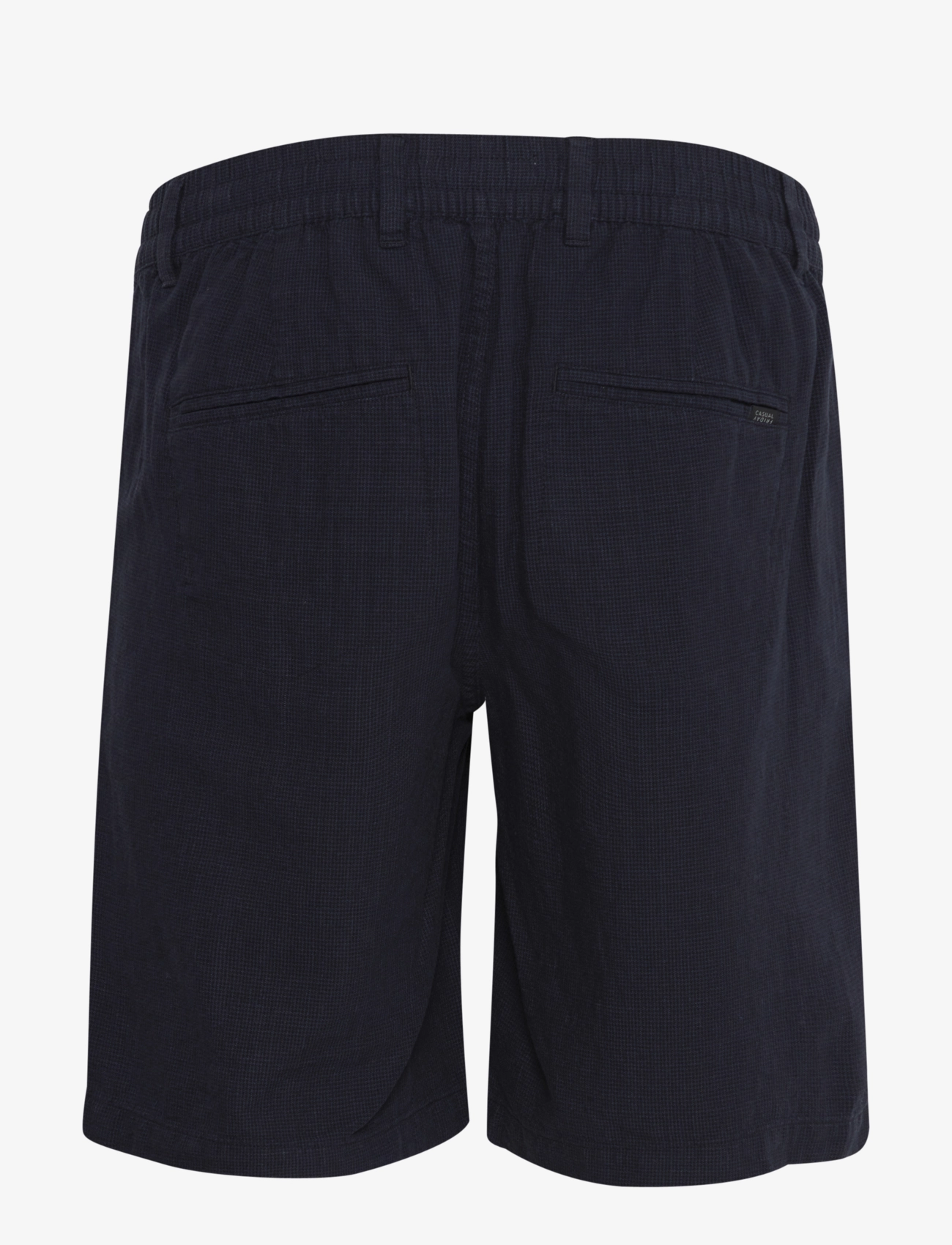 Casual Friday - CFRAND 0113 houndtooth linen shorts - dark navy - 2