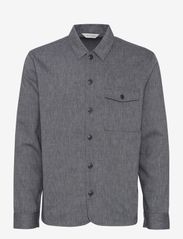 Casual Friday - CFAugust 0066 linen mix overshirt - men - dark navy melange - 0