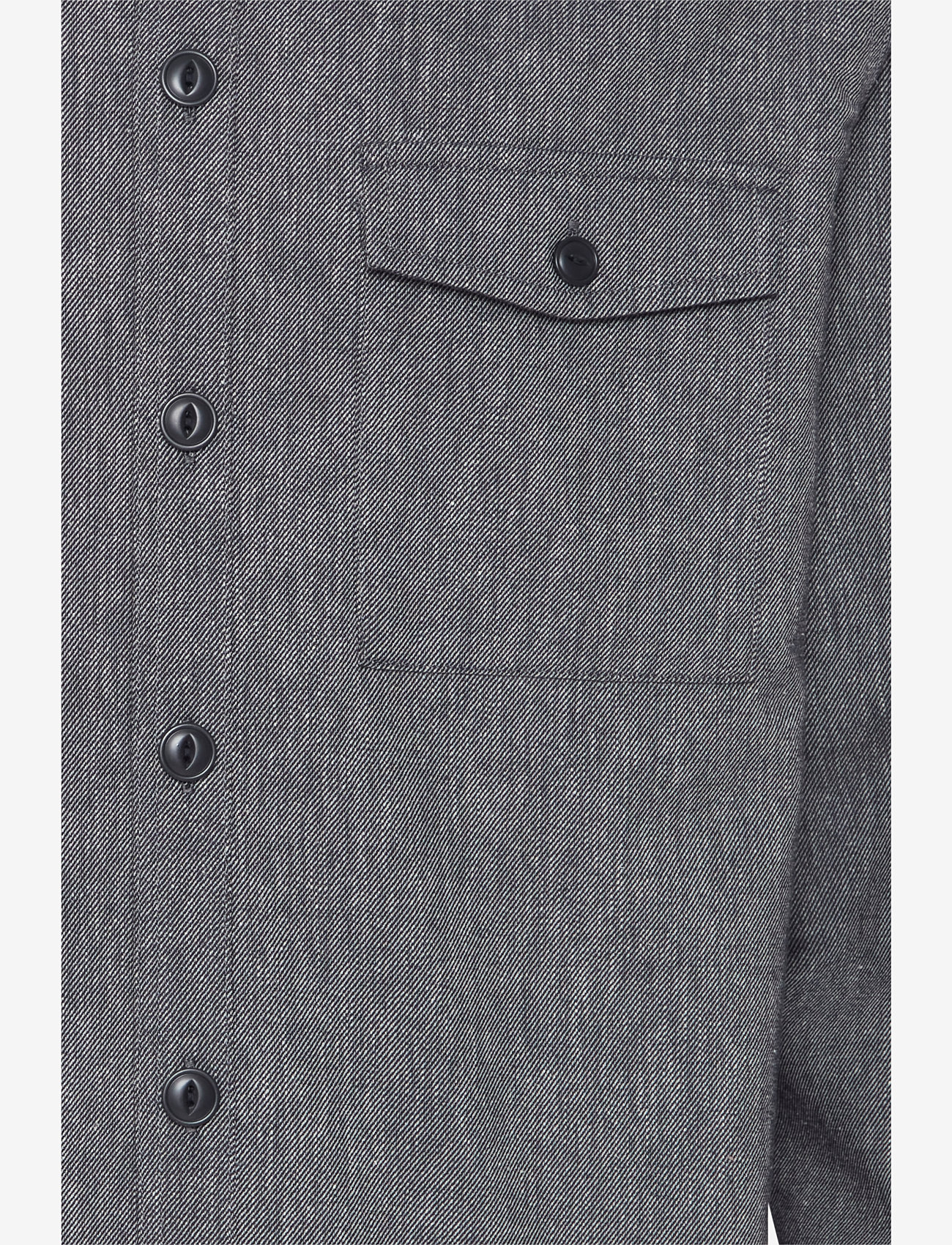 Casual Friday - CFAUGUSTO 0066 linen mix overshirt - kollektioner - dark navy melange - 2