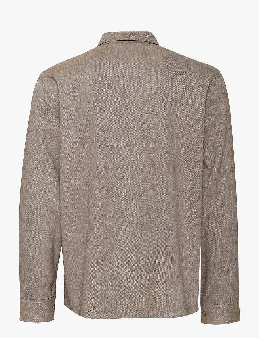 Casual Friday - CFAUGUSTO 0066 linen mix overshirt - kangaroo melange - 2