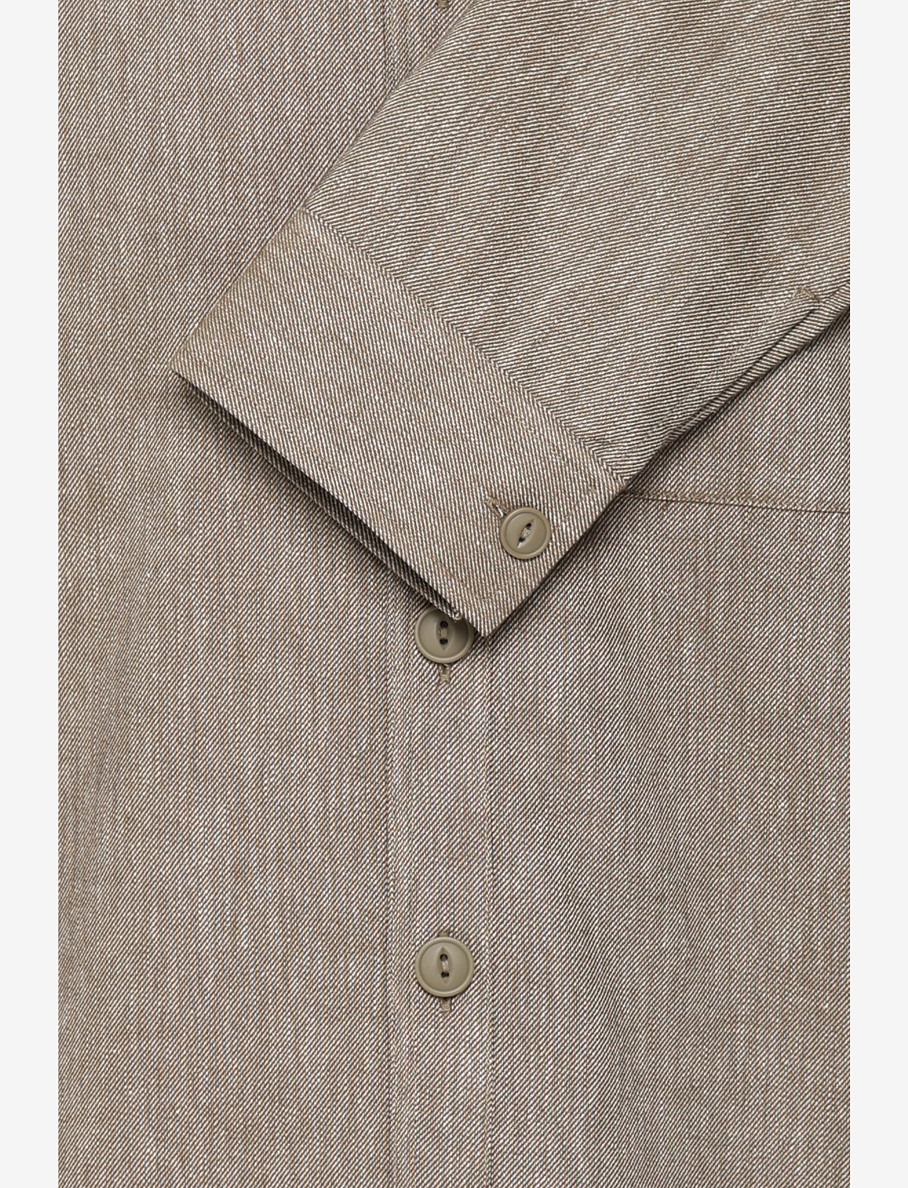 Casual Friday - CFAUGUSTO 0066 linen mix overshirt - kollektionen - kangaroo melange - 3