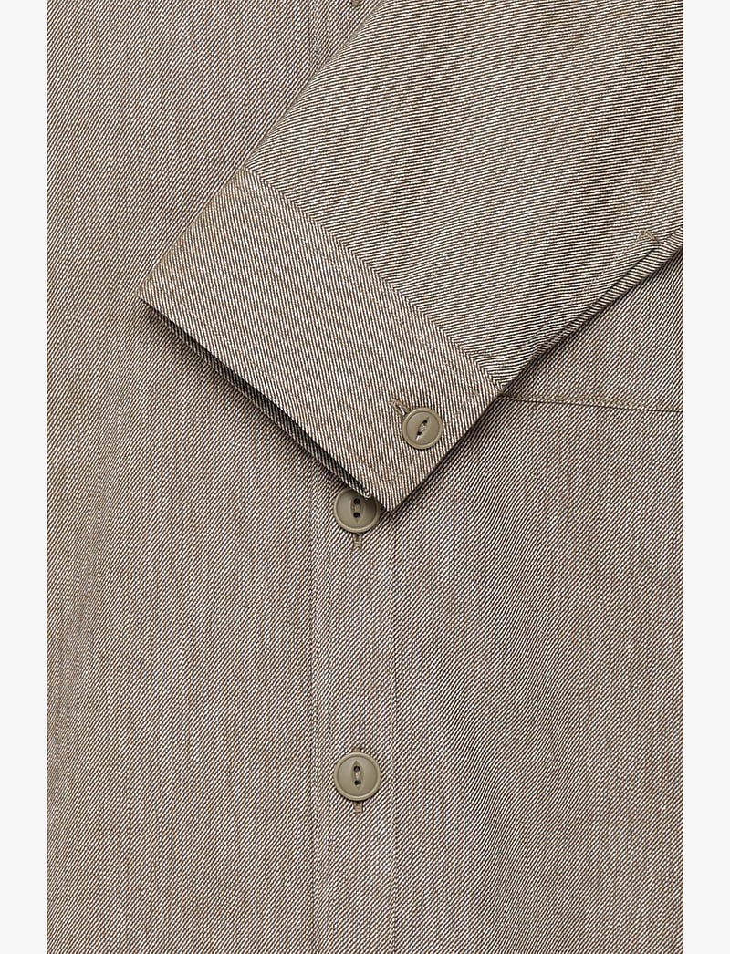 Casual Friday - CFAUGUSTO 0066 linen mix overshirt - kollektionen - kangaroo melange - 3