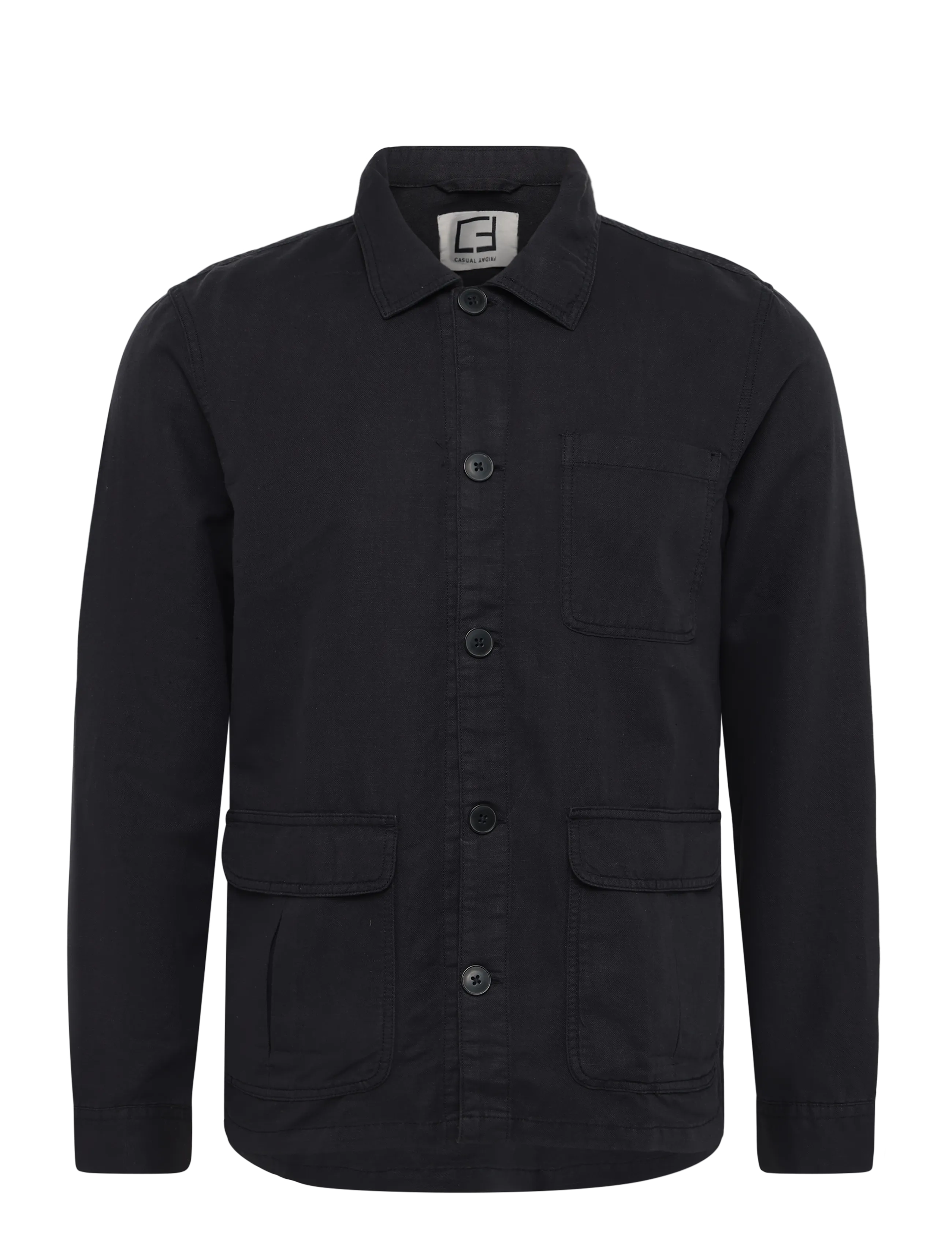 CASUAL FRIDAY Cfulli 0137 Linen Mix Shacket Navy - XL - Herren