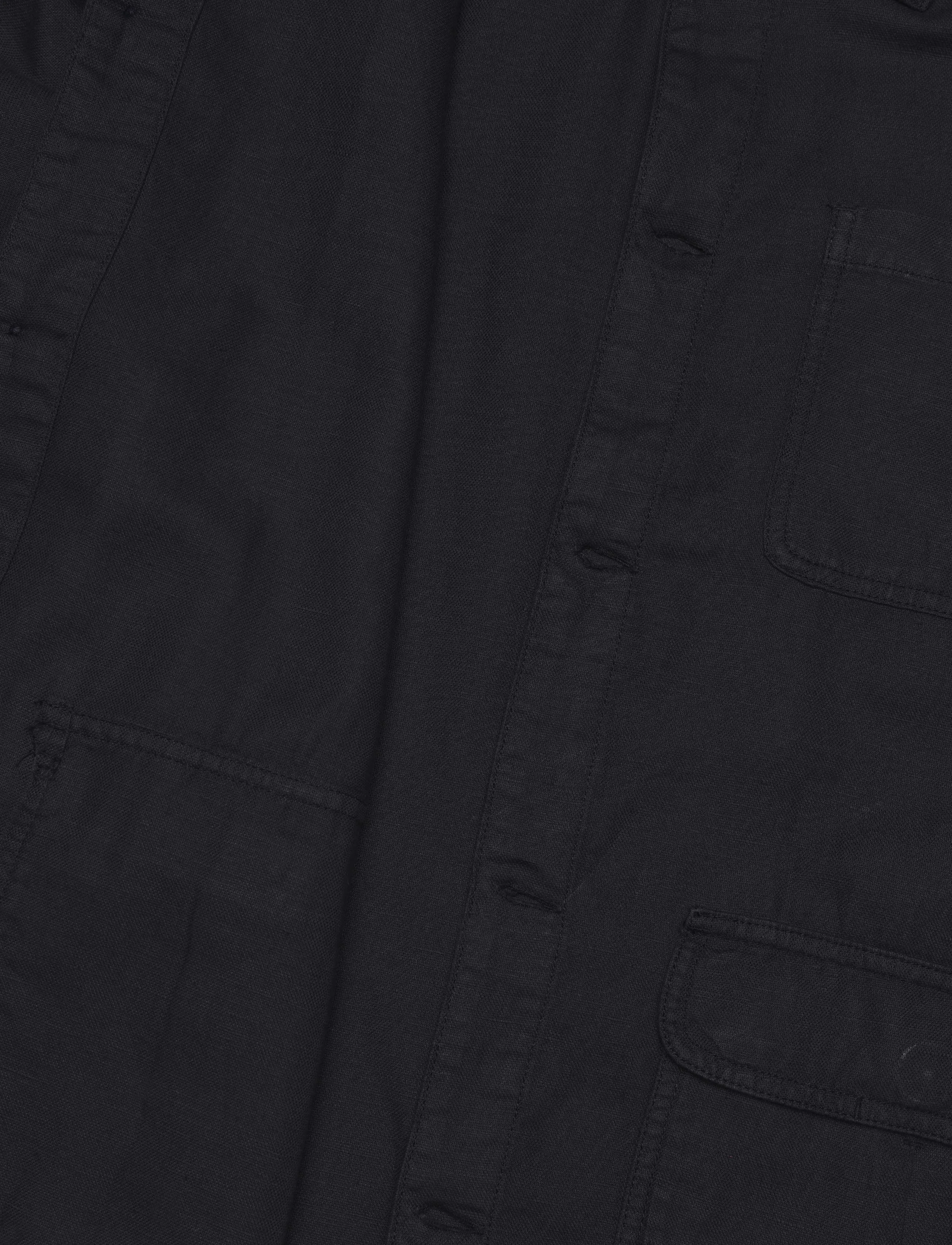 Casual Friday - CFULLI 0137 linen mix shacket - dark navy - 3